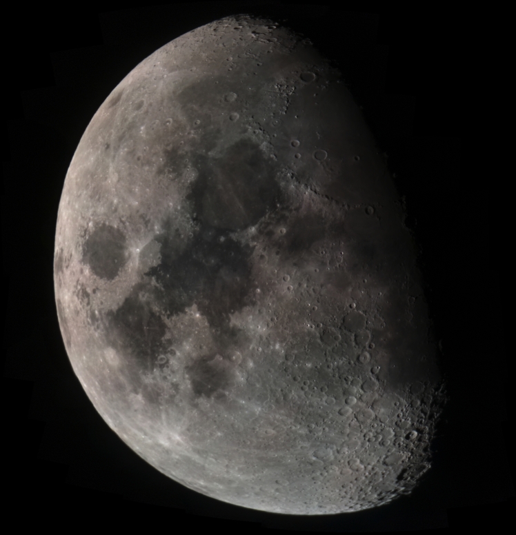 Mondmosaik vom 17.03.16, ca, 60 Einzelbilder von 22:10 bis 22:30 Uhr.